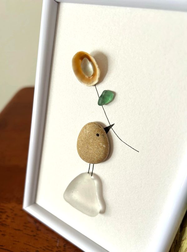 Seaglass and Pebble Handcrafted Minimalist Art