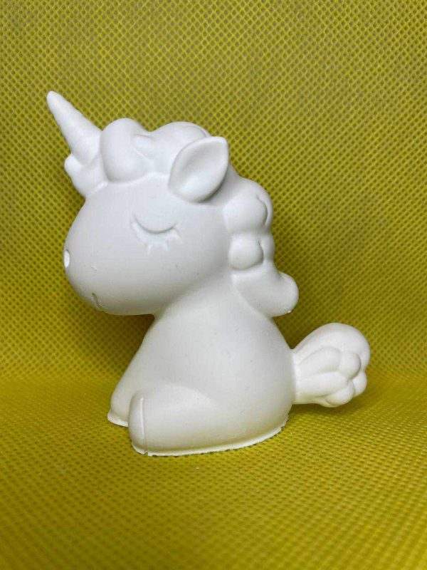 Ceramic Gypsum 3D Unicorn