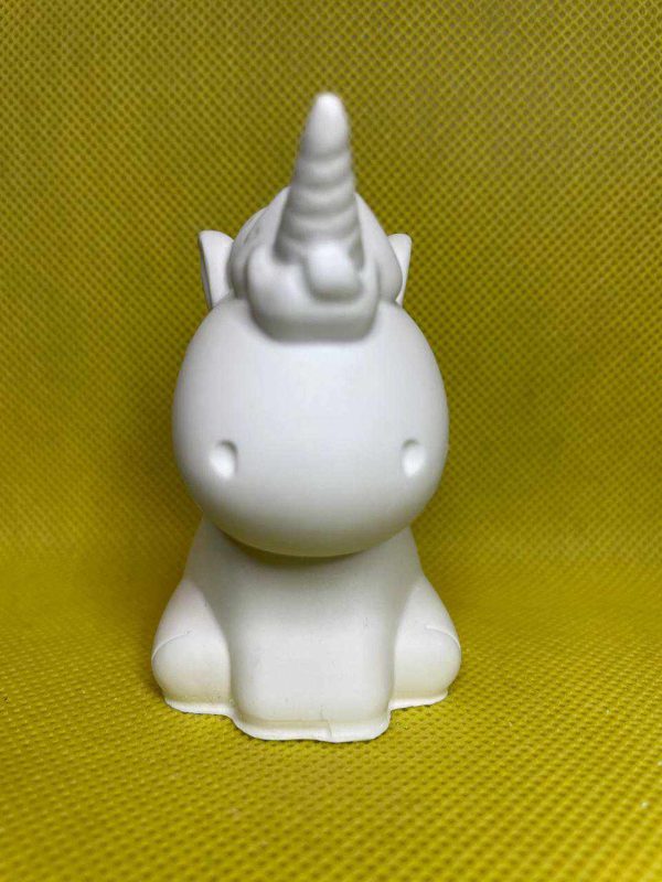 Ceramic Gypsum 3D Unicorn