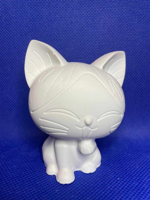 Ceramic Gypsum 3D Cat