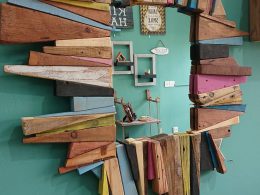Unique, one off, handmade wall mounted mirror
