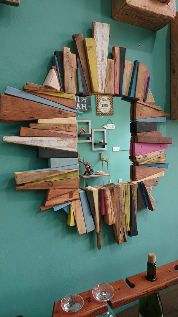 Unique, one off, handmade wall mounted mirror