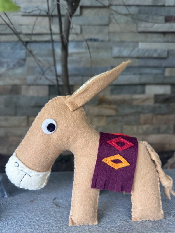 Cute Felt Cyprus Donkey Plushie