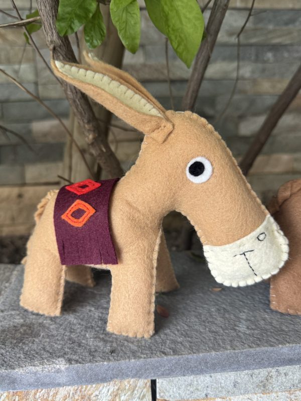 Cute Felt Cyprus Donkey Plushie