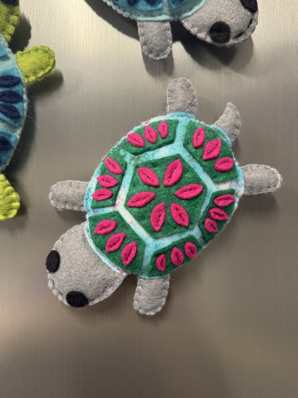 Felt Sea Turtle Magnet - 3 colours to choose from