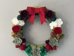 Festive Felt Winter Wreath-30cm