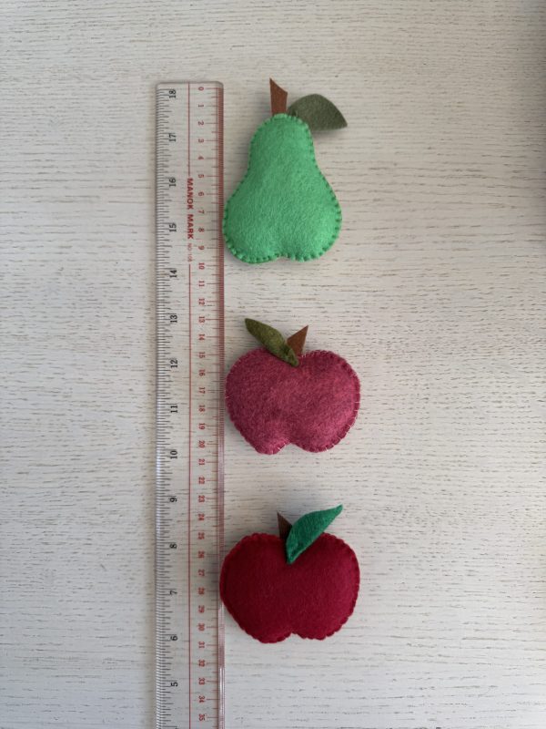 Whimsical Felt Fruit Magnets -3 variations