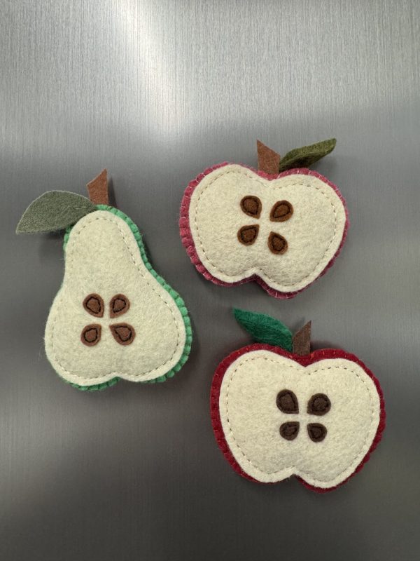Whimsical Felt Fruit Magnets -3 variations