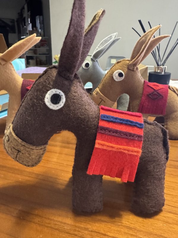 Cute Felt Cyprus Donkey Plushie