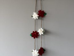 Elegant Felt Flower Garland - 2 available