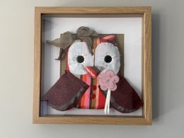 Charming Fabric Owl Wall Art
