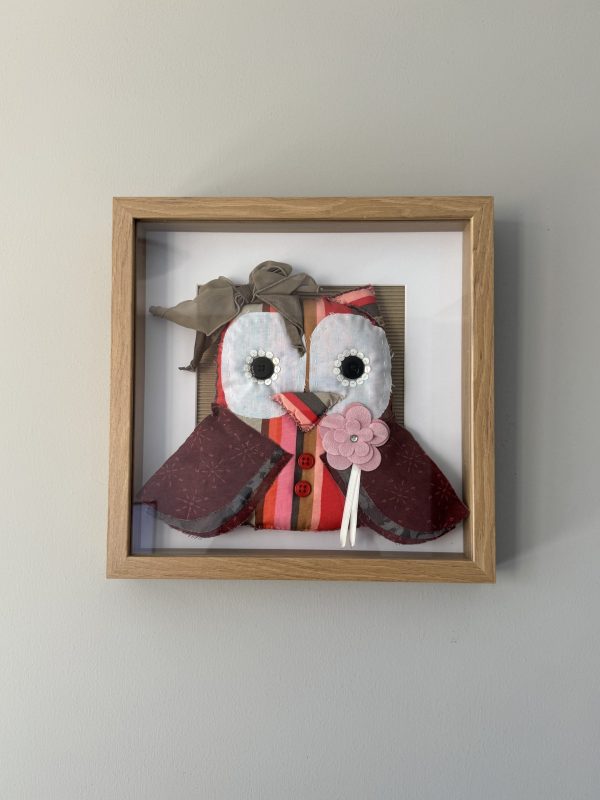 Charming Fabric Owl Wall Art