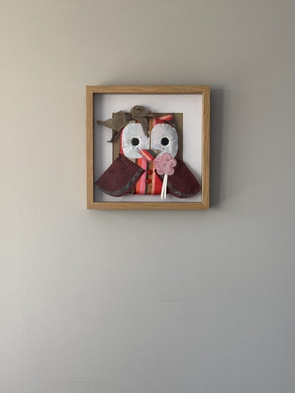 Charming Fabric Owl Wall Art