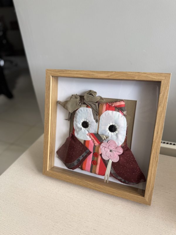 Charming Fabric Owl Wall Art