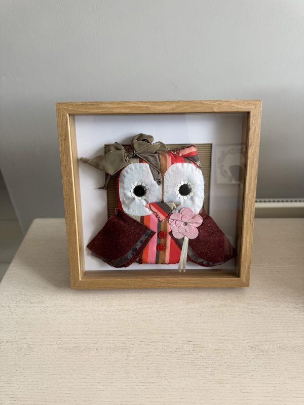 Charming Fabric Owl Wall Art - Image 5