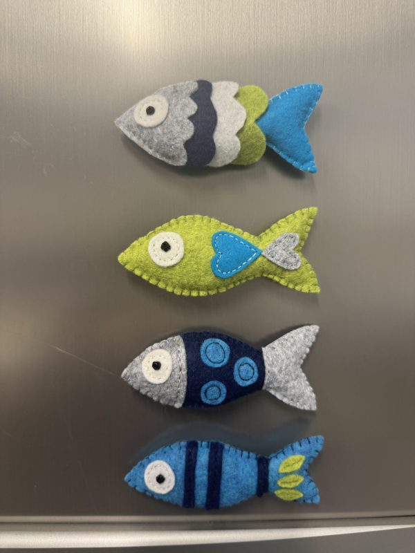 Cute Felt Fish Magnets-4 variations
