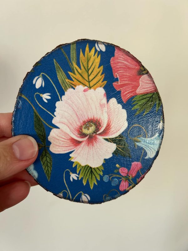 Decoupage Wooden Coasters - Set of Three
