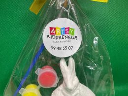 Ceramic Gypsum 3D Female Easter Bunny