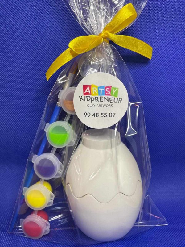 Ceramic Gypsum 3D Cracked Easter Egg