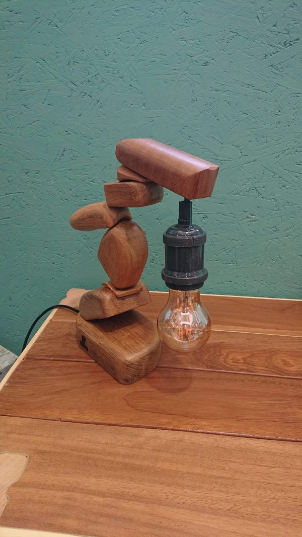 One of a kind table lamp that finds it's inspiration from the beautiful beach stone stacking art style - Image 15
