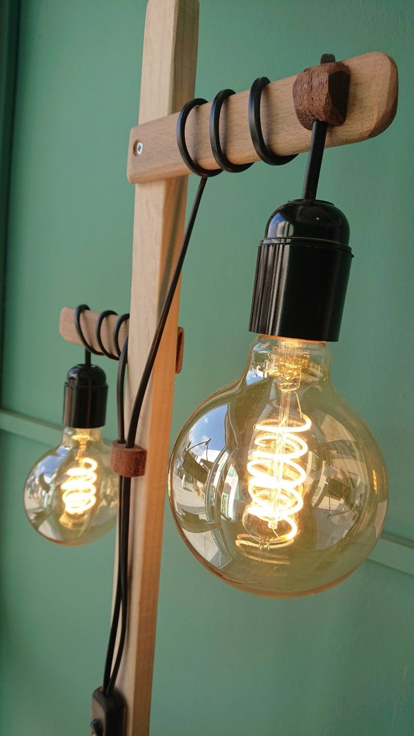 Dual bulb, free standing floor lamp - Image 10
