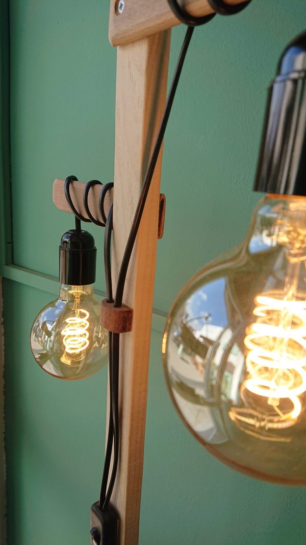 Dual bulb, free standing floor lamp - Image 2