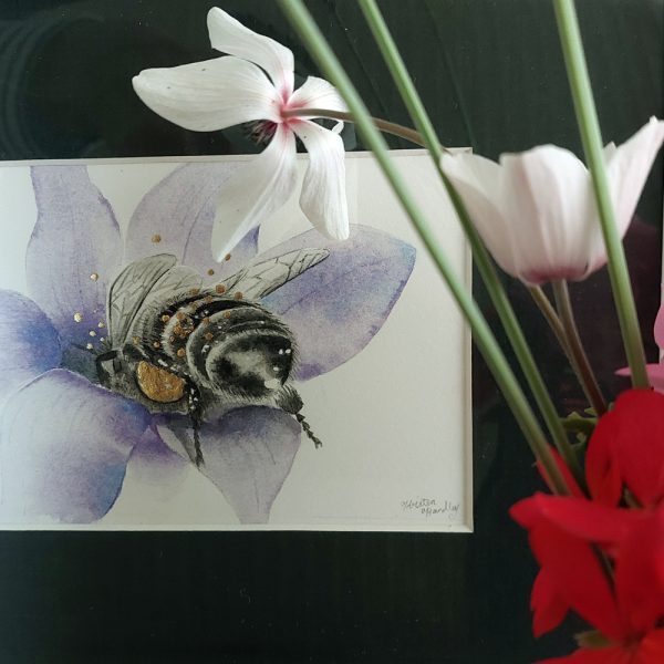 Honeybee Feast Painting