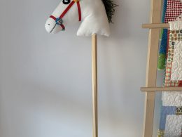Exquisite Handmade Hobby Horse - Magical Wooden Stick Horse Toy for Imaginative Kids