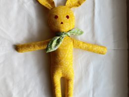 Adorable Handmade Bunny Soft Toy - Plush Stuffed Animal - Cuddly Rabbit Gift for babies & Kids - Easter gift - Nursery Decor - Unique Baby Shower Present