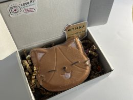Box with bath bomb