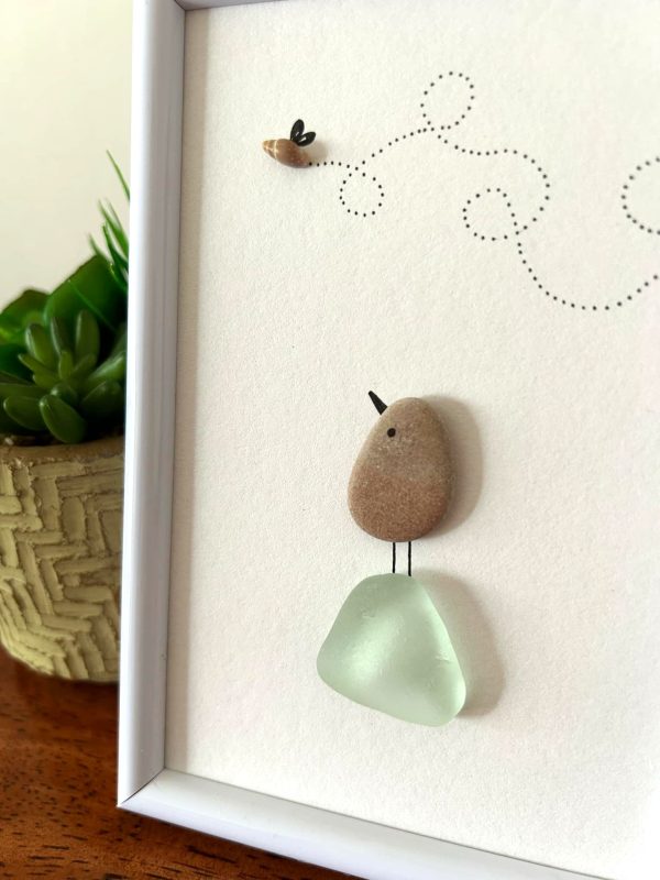 Seaglass and Pebble Art