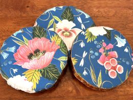 Decoupage Wooden Coasters – Set of Three