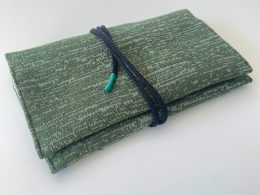 green tobacco pouch side