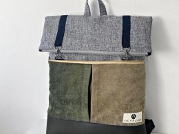 grey with olive green side