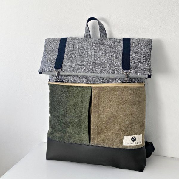 grey with olive green side