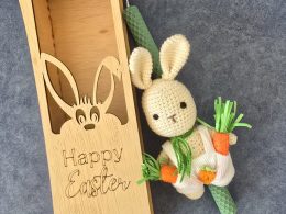 Farmer Bunny Easter Candle