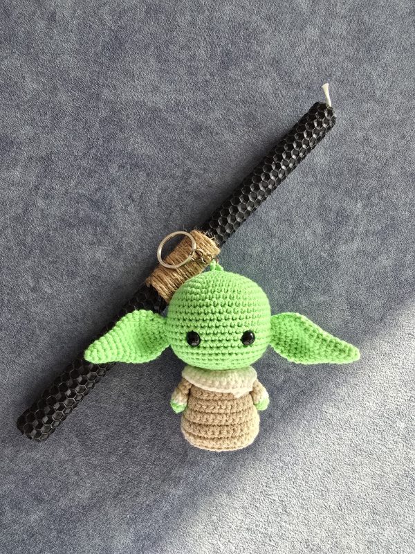 Baby Yoda Easter Candle