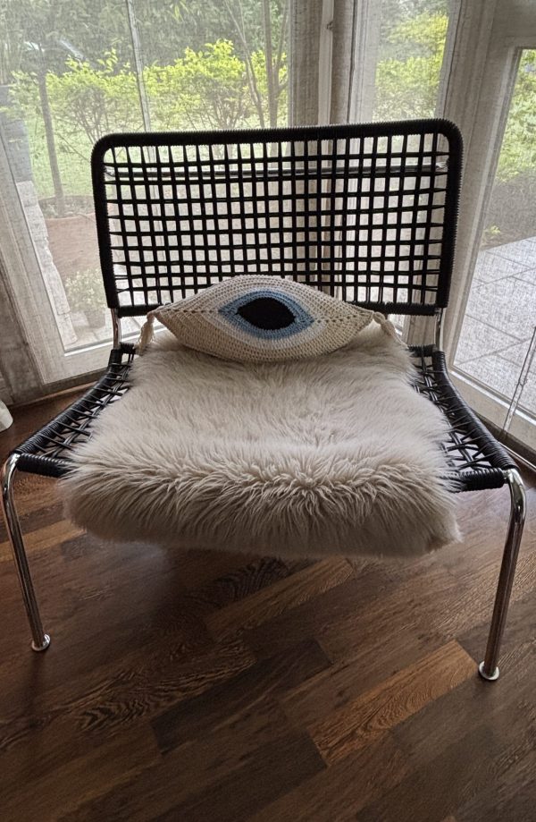 Evil Eye Tasseled Cushion - Image 9