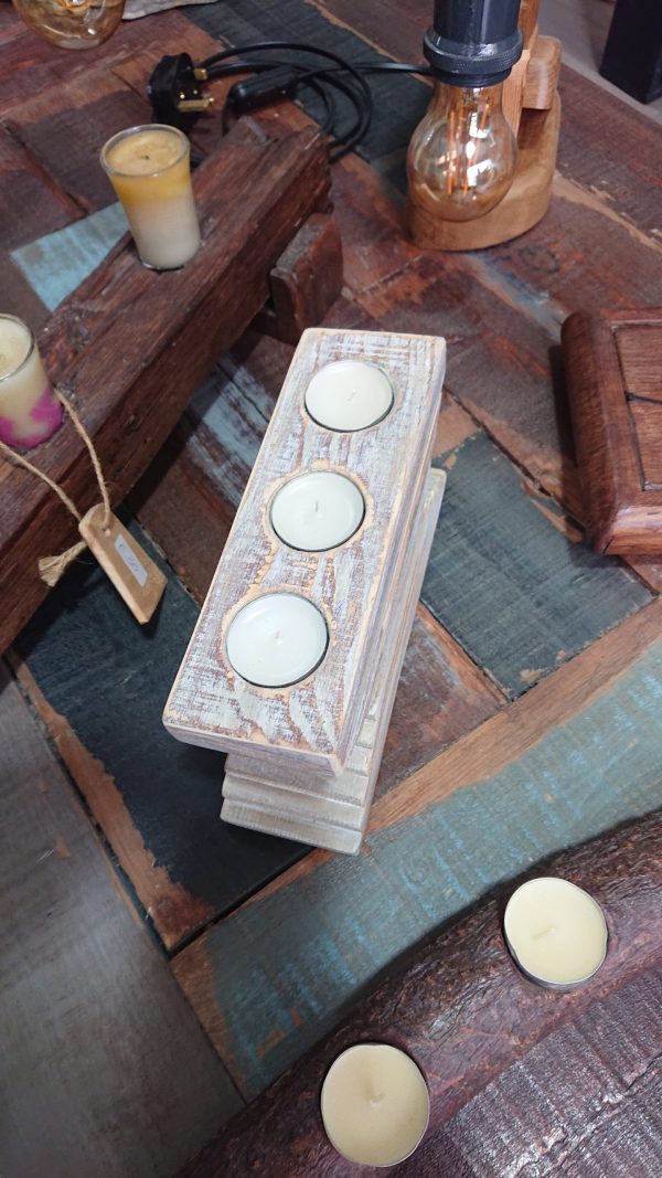 Unique stacked tealight candle holder - Image 3