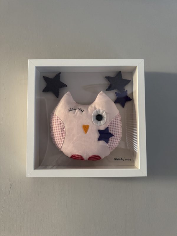 Cute Felt Owl Wall Art