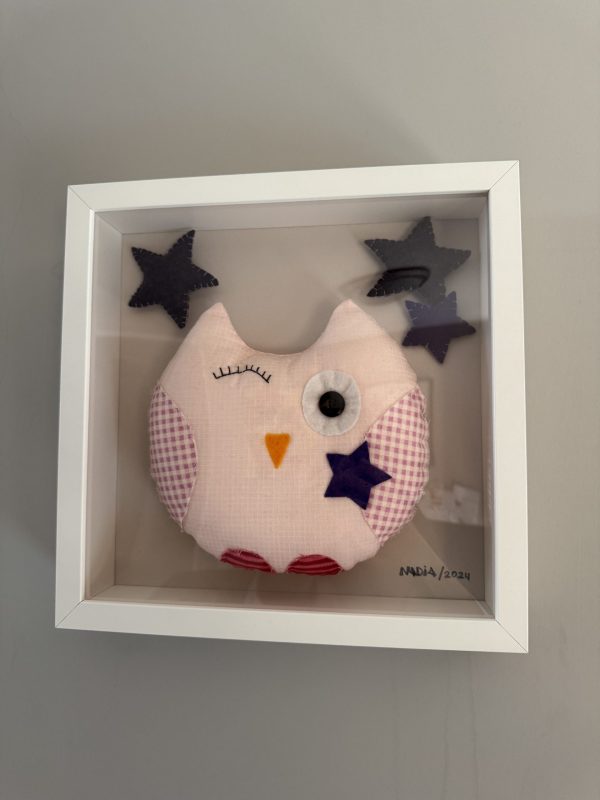Cute Felt Owl Wall Art